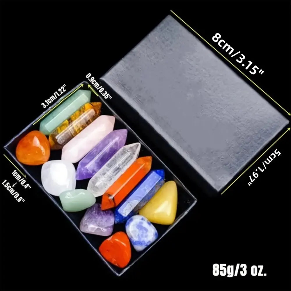 Chakra Healing Set: 14-Piece Crystal