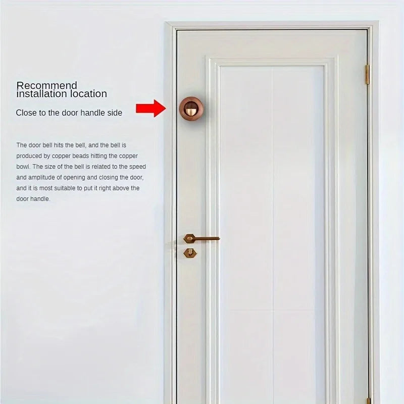 Brass Doorbell Bowl Chime Magnetic