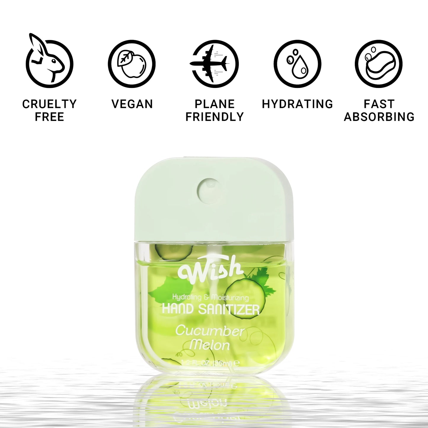 Wish Liquid Hand Sanitizer Spray, 4 Scents