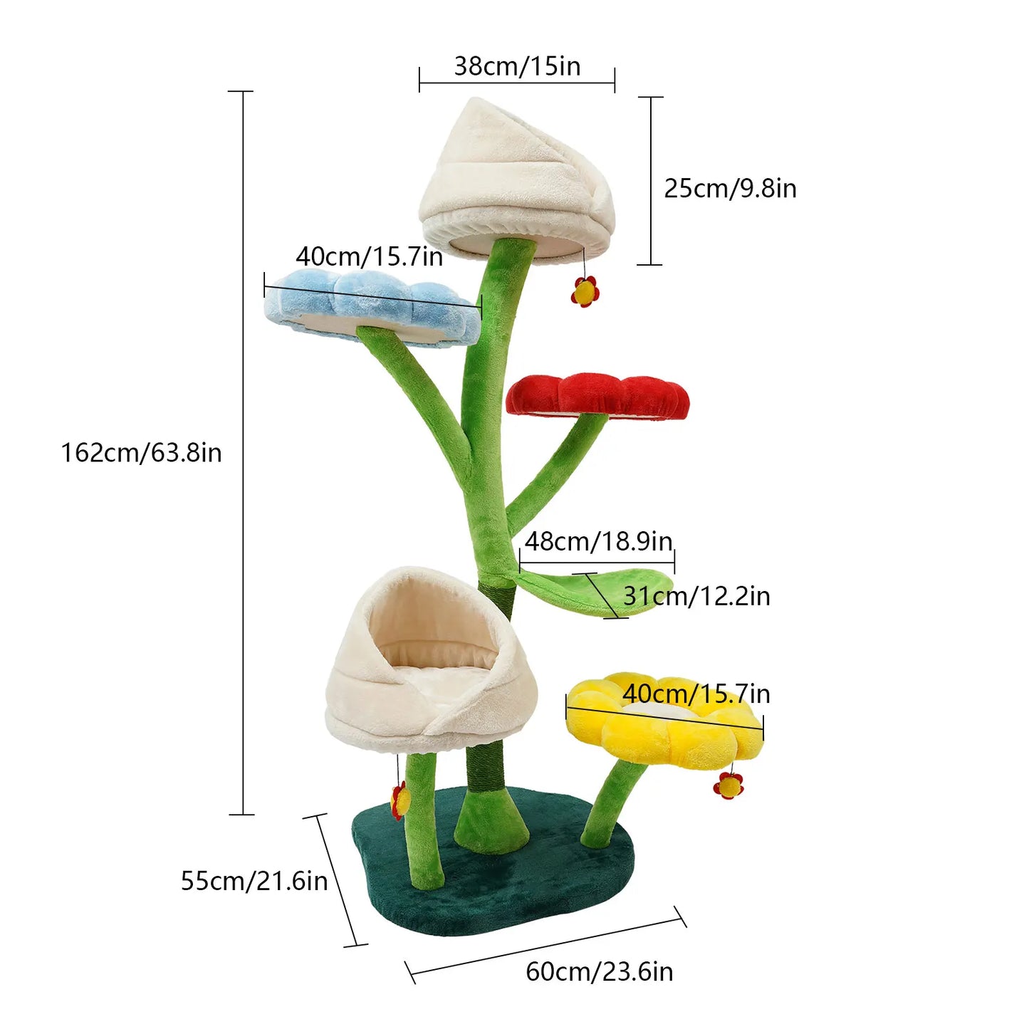 6-Level Flower Cat Tree
