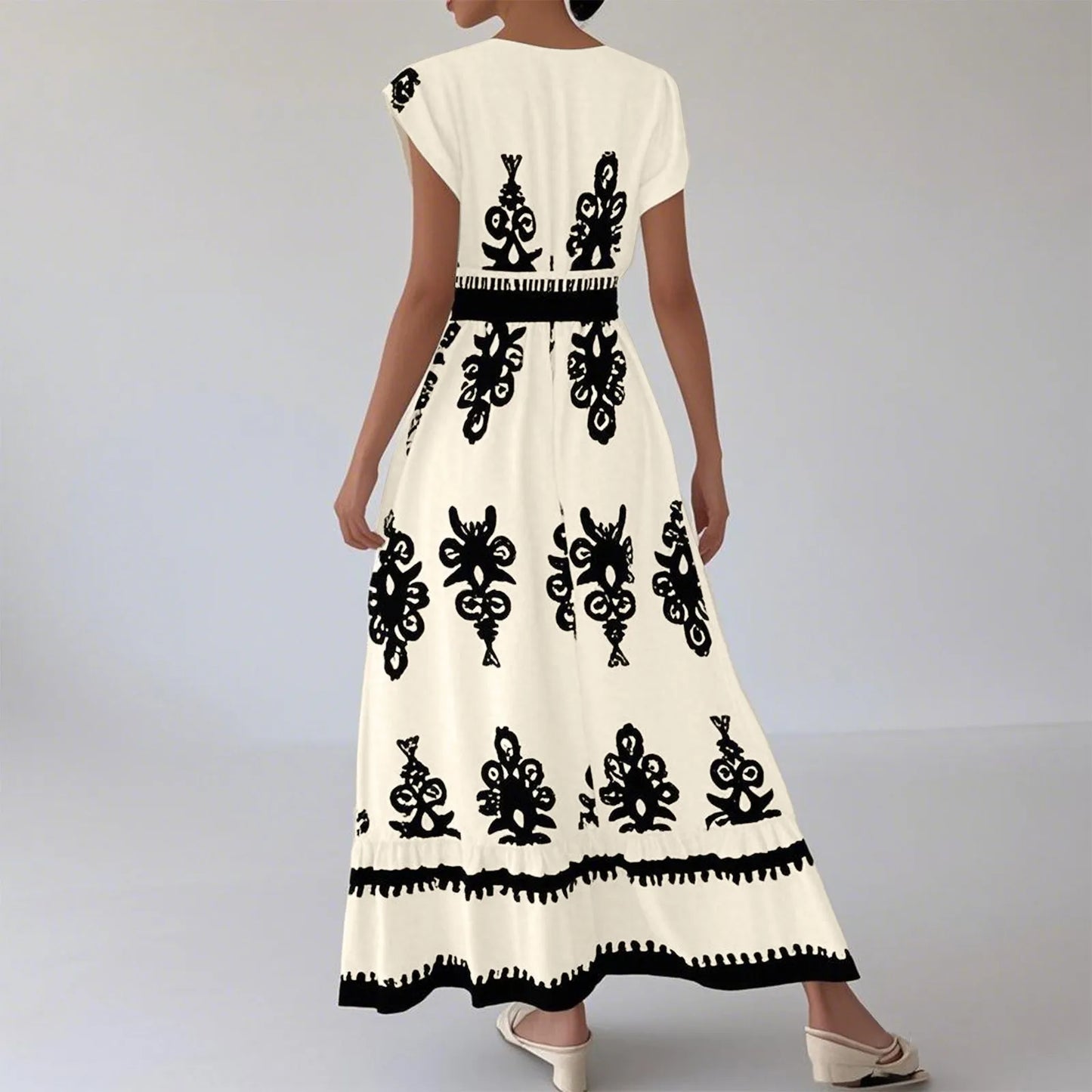 Maxi Boho Print Dress