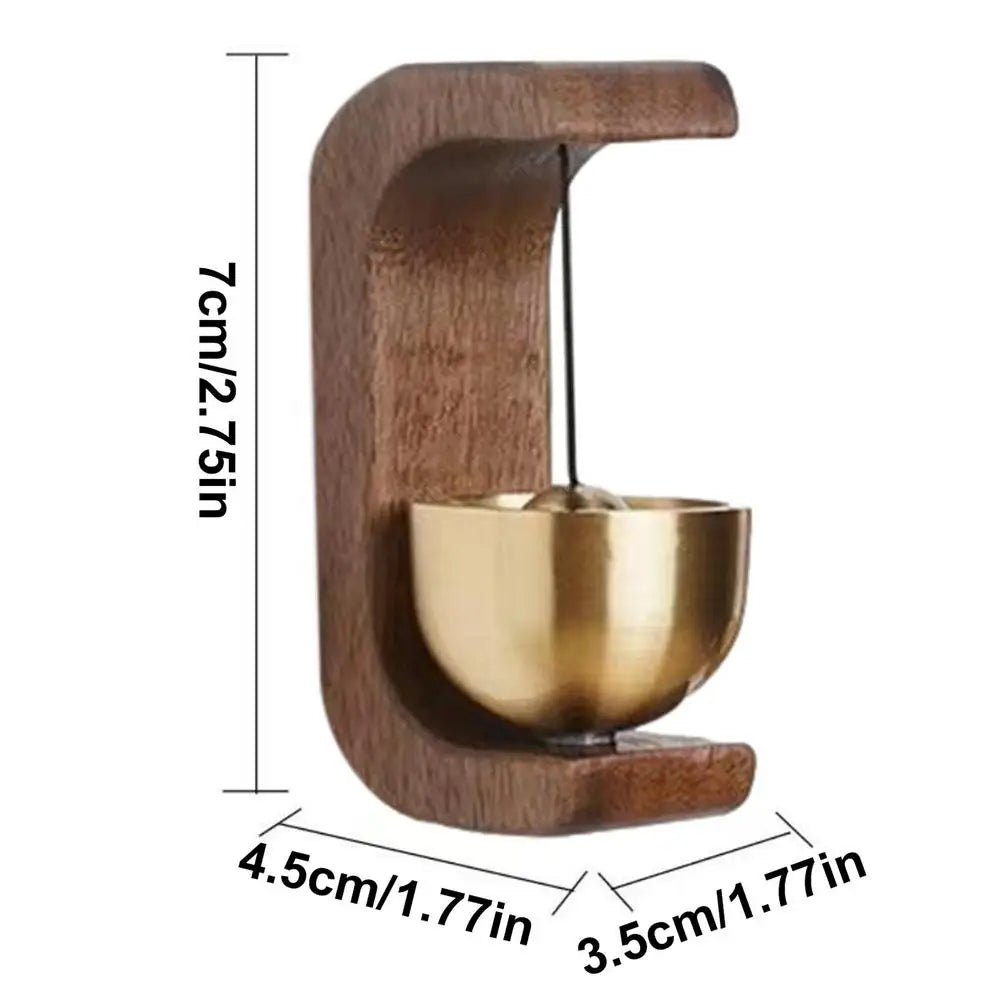 Doorbell Wooden Magnetic Brass Chime