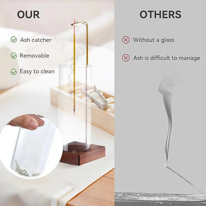 Glass Ash Catcher Stick Incense Burner