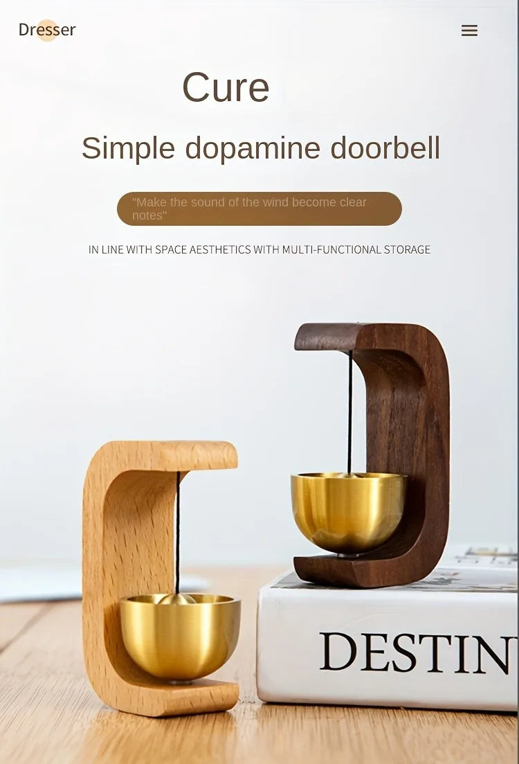 Brass Doorbell Bowl Chime Magnetic