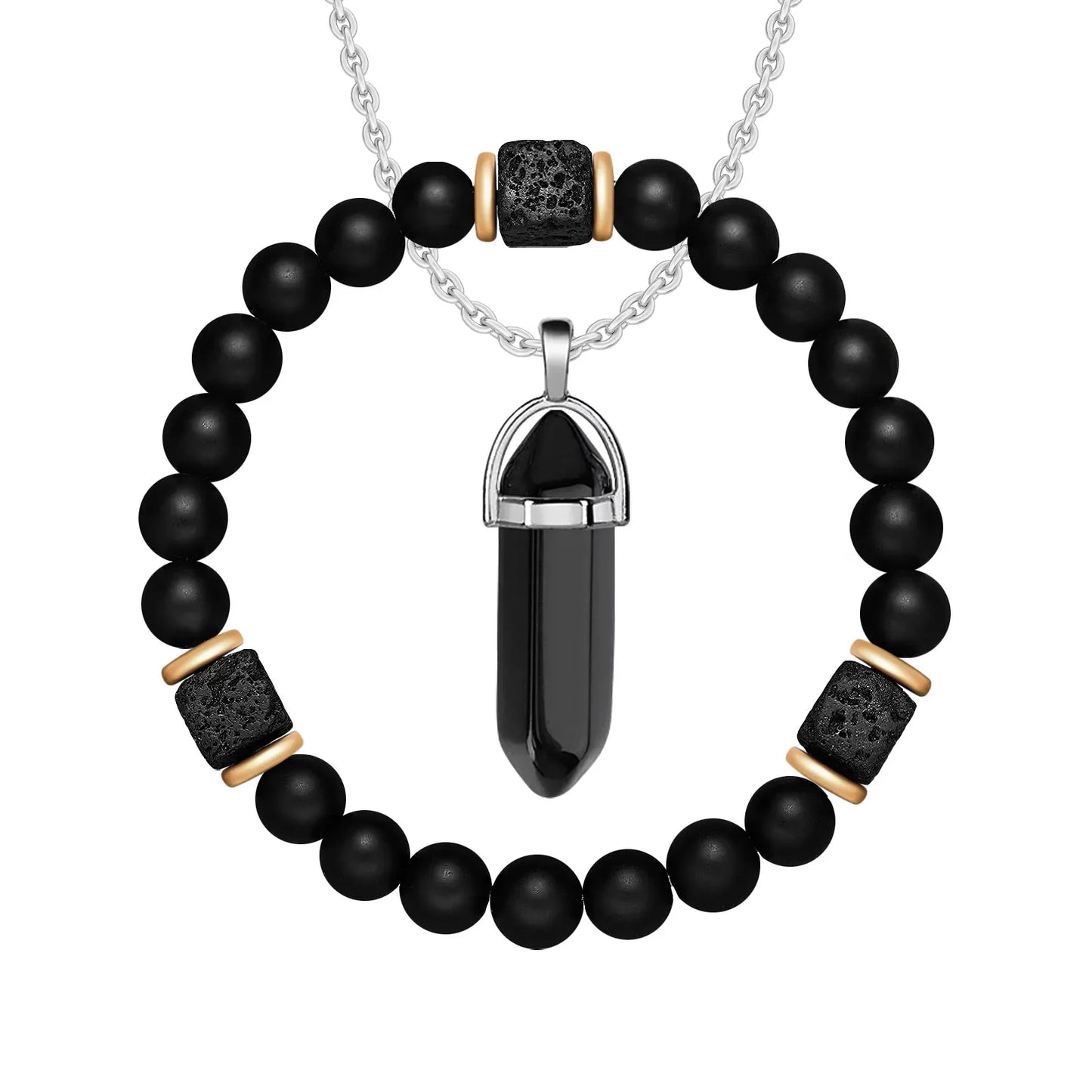 Magnetic Bracelet and Necklace Set