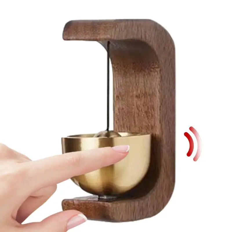 Doorbell Wooden Magnetic Brass Chime