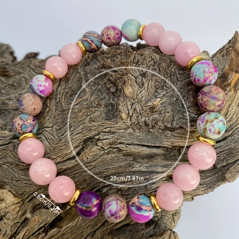 Attract Love Bracelet – Imperial Jasper and Rose Quartz