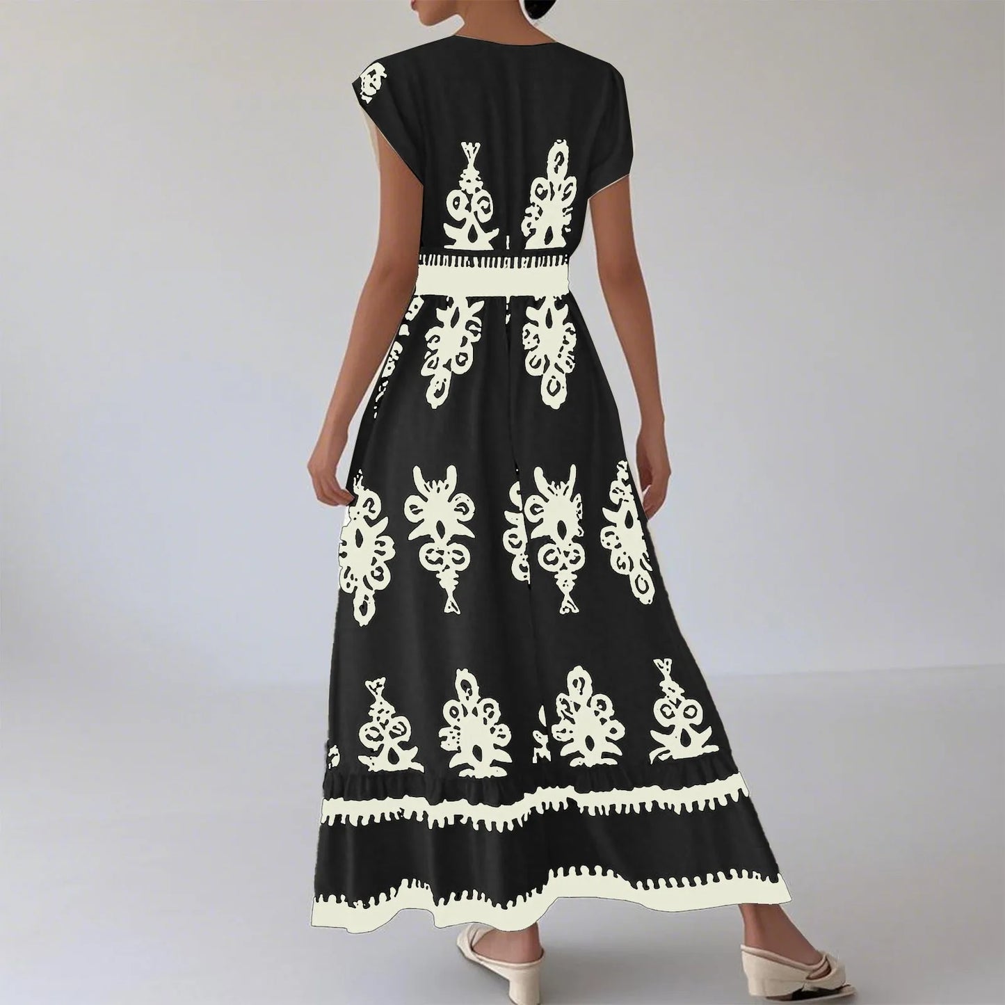 Maxi Boho Print Dress