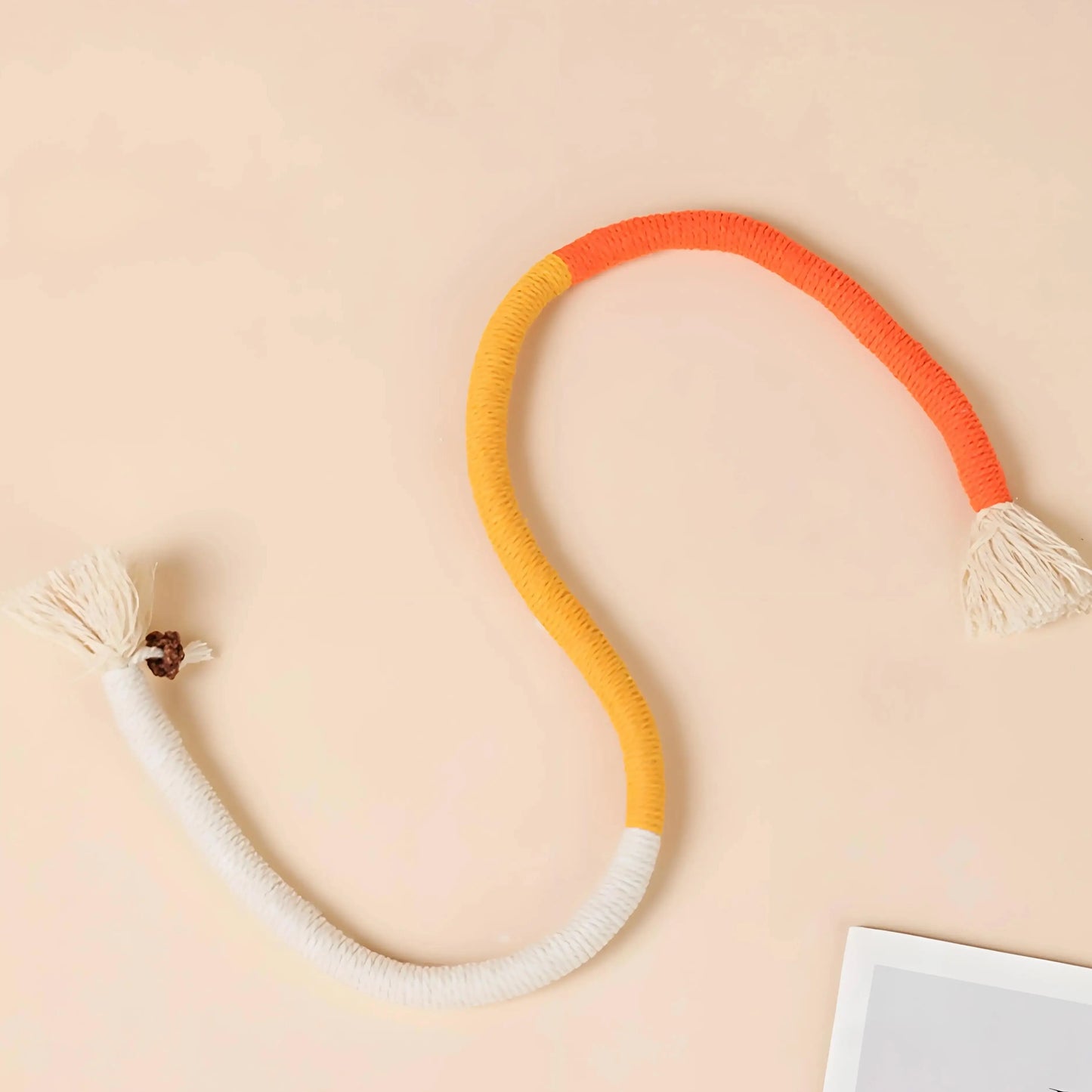 Cat Biting Rope with Wand