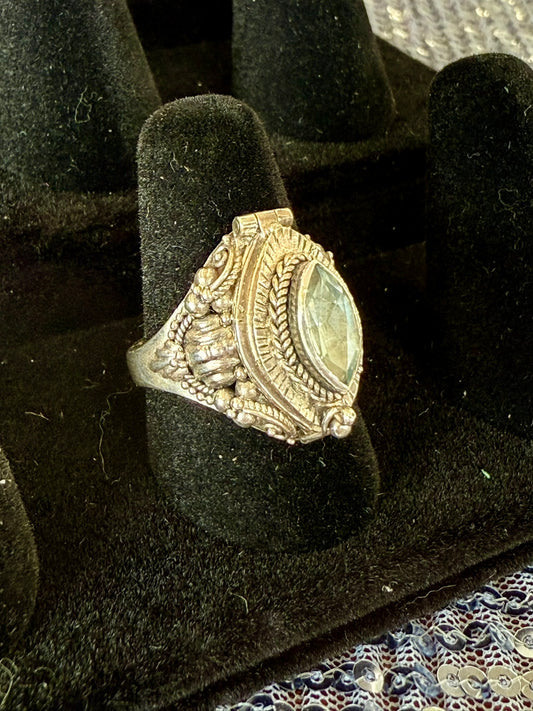Topaz Poison Ring