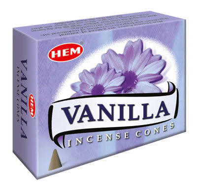 HEM Vanilla Incense Cones - 10 pack