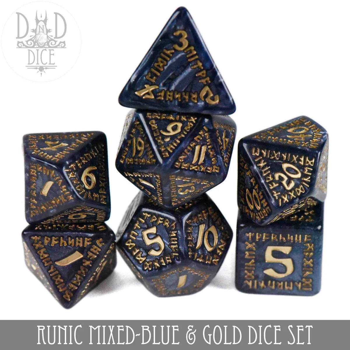 Runic Mixed - Blue & Gold