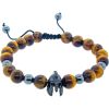 Warrior Helmet Bracelet - Tigers Eye/Hematite 8mm