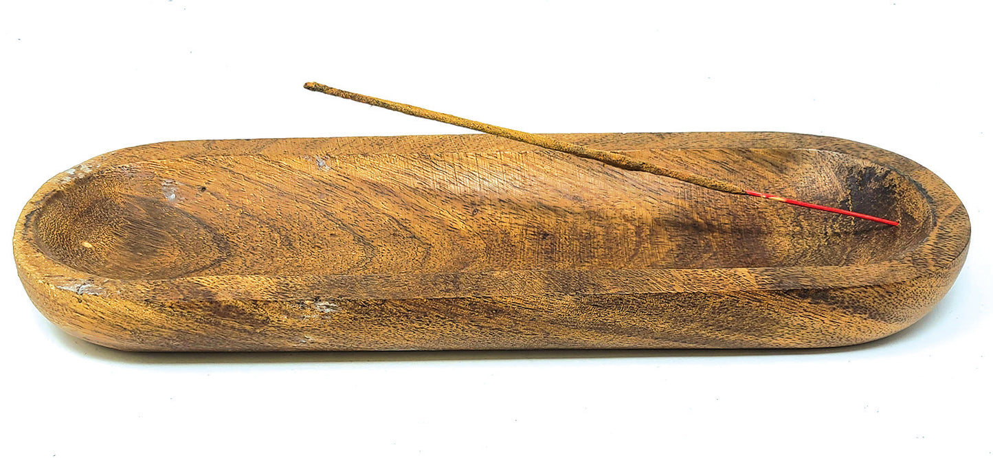 Wooden Boat Incense Burner