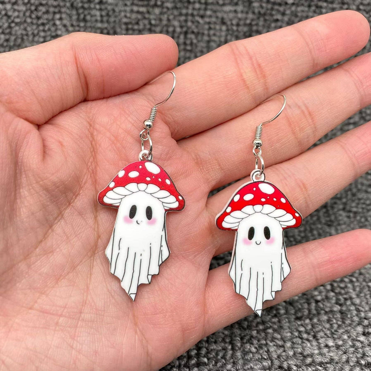 Mushroom Ghost Earrings