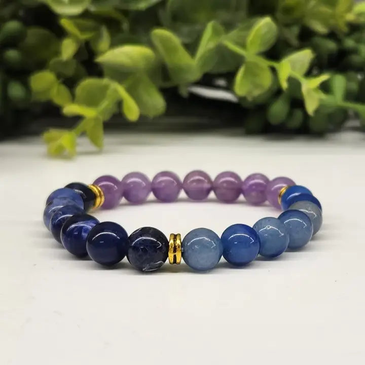 Anxiety Relief Bracelet - Blue Aventurine, Sodalite & Amethyst