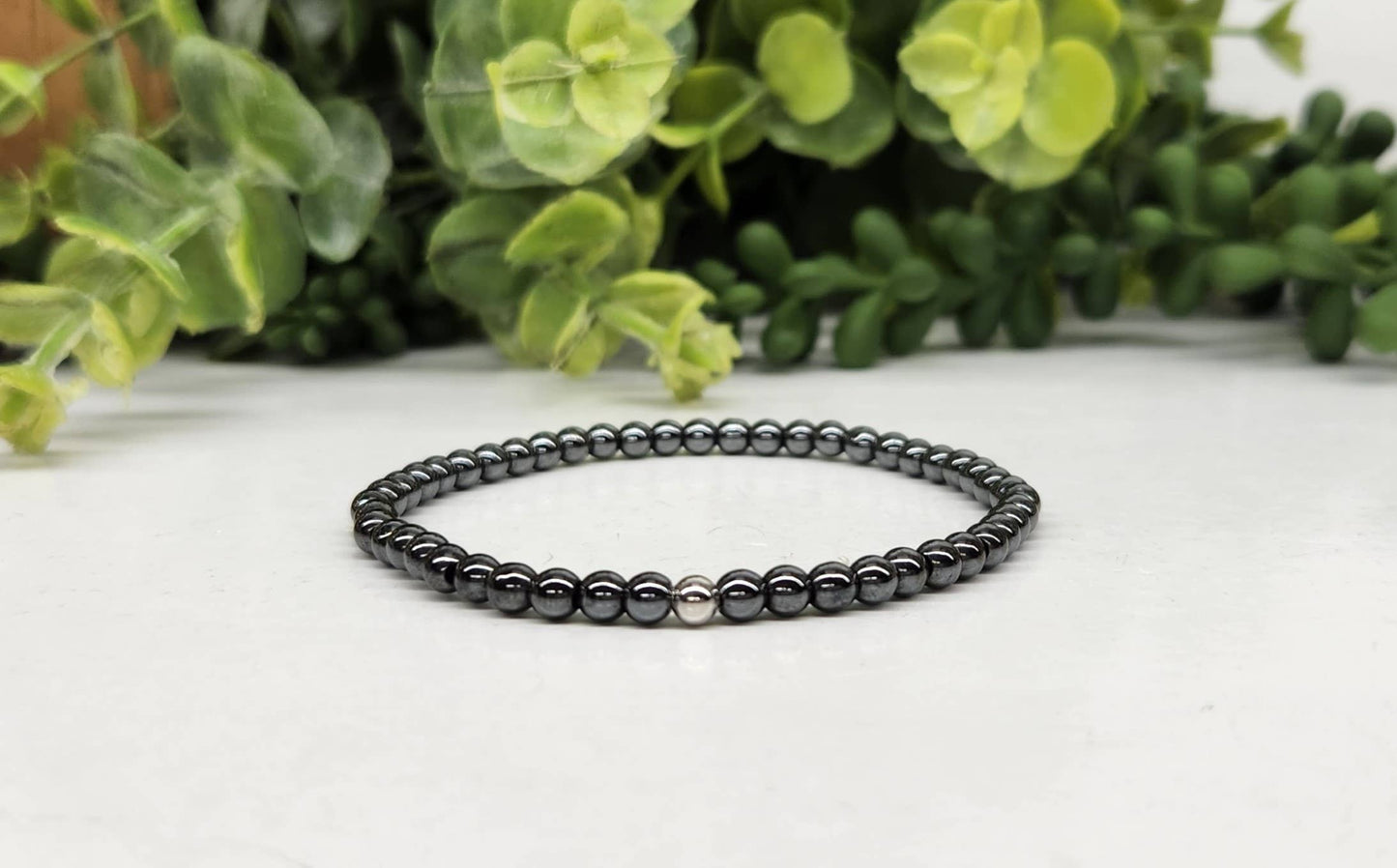 Hematite Bracelet 4mm