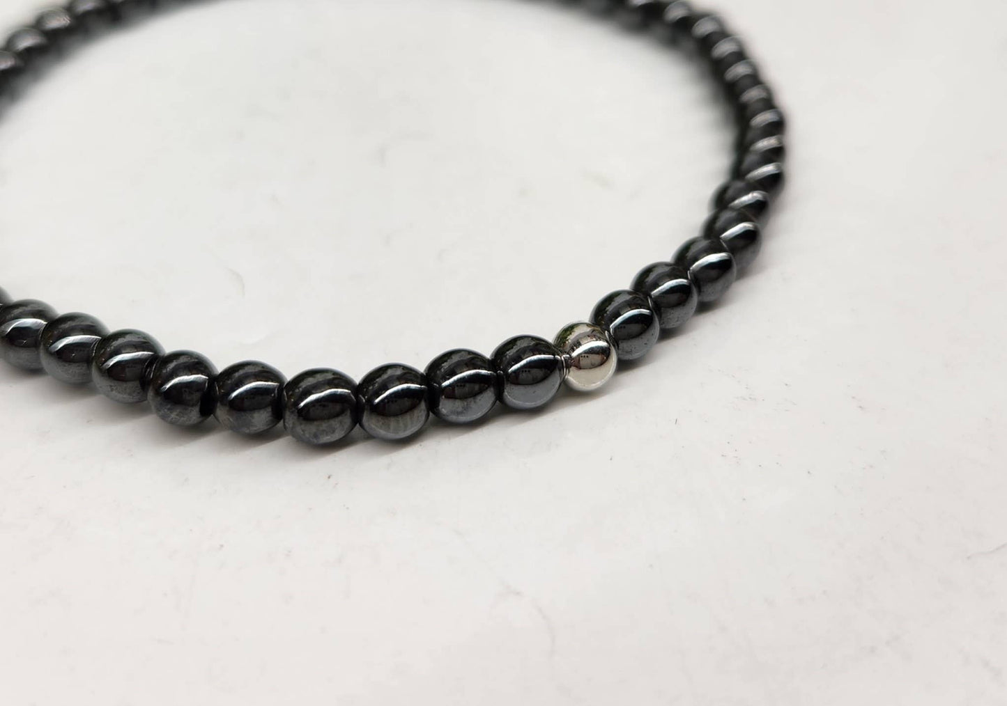 Hematite Bracelet 4mm