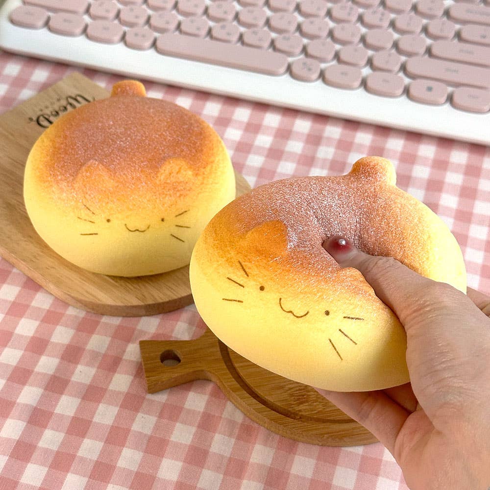 Cat Bread Squishy Toy