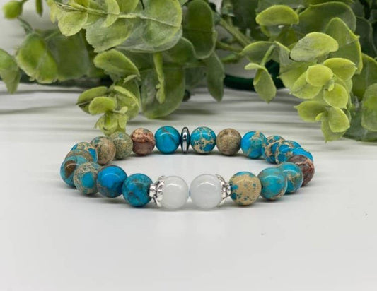 Calm Renewal Bracelet - Imperial Jasper/Selenite