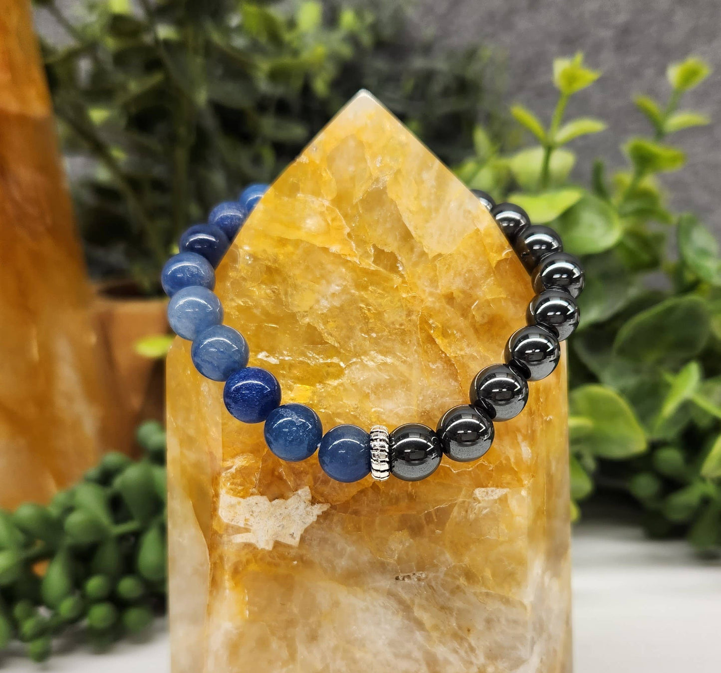 Pathfinder Bracelet - Hematite/Blue Aventurine