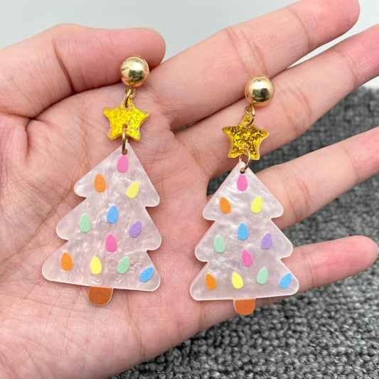 Holiday Gumdrop Tree Earrings