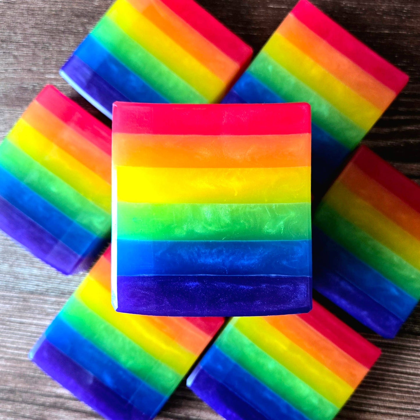 Rainbow Pride Handcrafted Soap