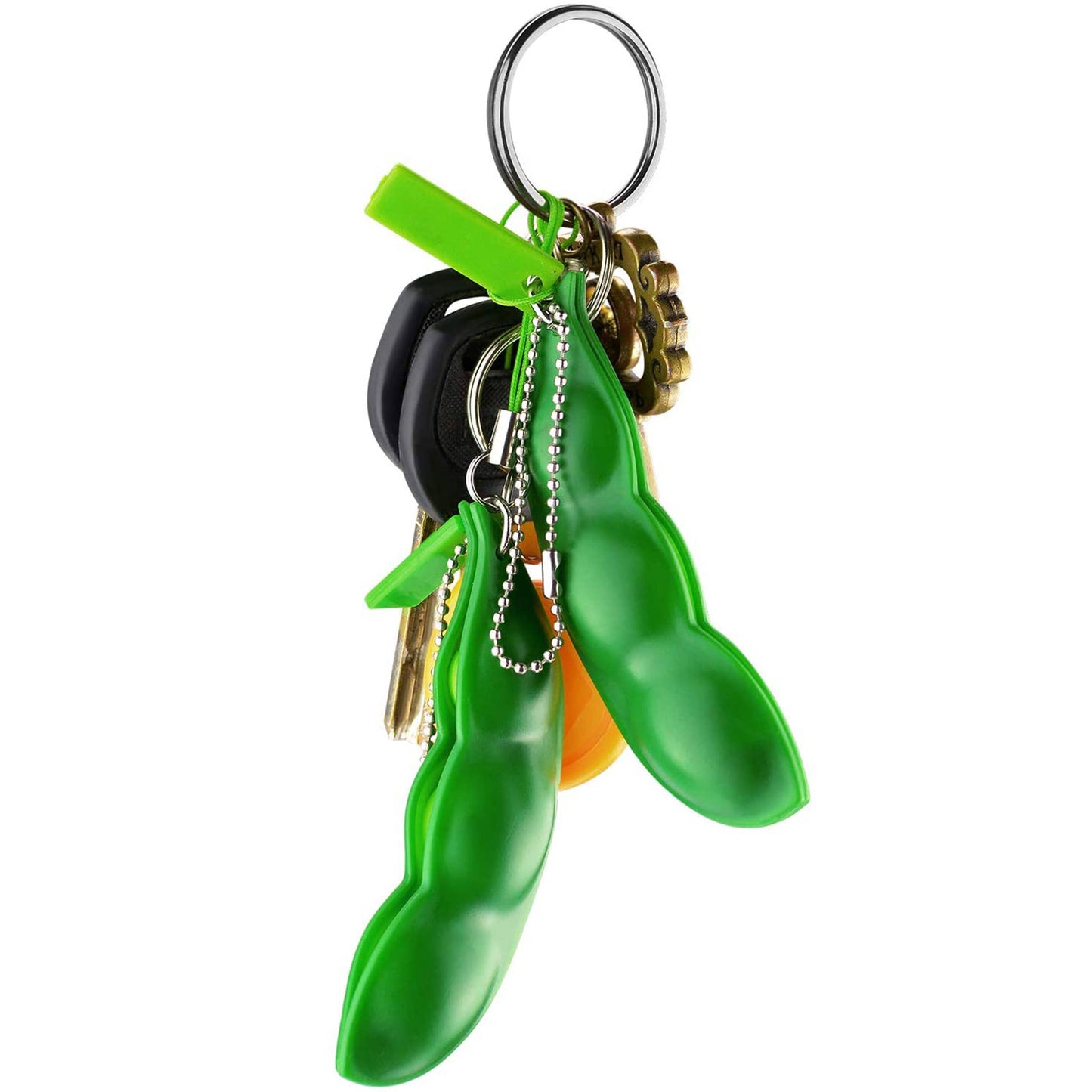 Pea Pod Fidget Keychain